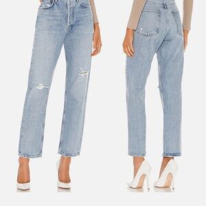 AGOLDE 90's Mid Rise Loose Fit in Captured (24)